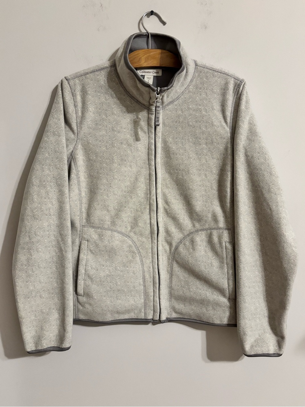 Coldwater Creek EUC Zip front fleece jacket